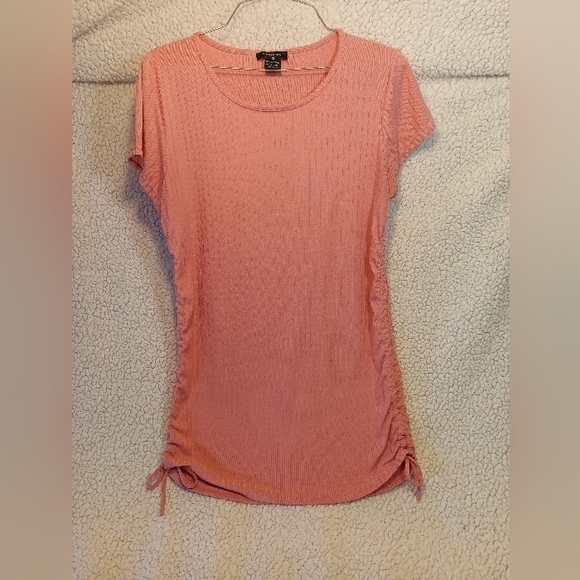 Soho Girls Tops - Women's "Soho Girls" Brand, XL, pink, ruched sides shirt